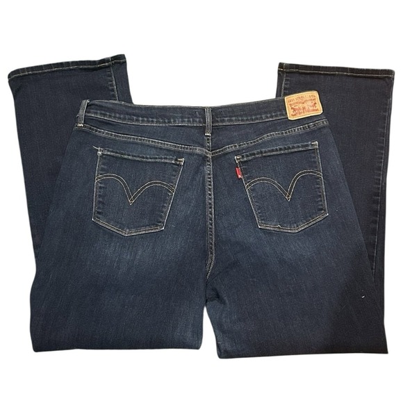 RARE BLANK RED TAB LEVIS WOMENS 505 STRAIGHT LEG SIZE 16 - Picture 2 of 4